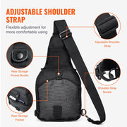 Tactical Sling Bag 10L Military Rover Shoulder Sling Backpack Black V952-ZSDJBHS10L00OBQOWV0