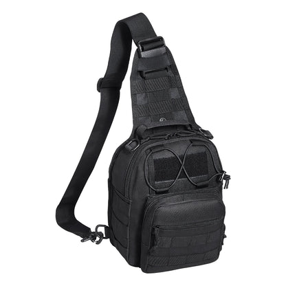 Tactical Sling Bag 10L Military Rover Shoulder Sling Backpack Black V952-ZSDJBHS10L00OBQOWV0