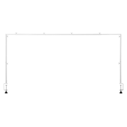 Over The Table Rod Stand with Clamps, 13"-42'' Tall & 28"-98" Length Adjustable, Metal Table Arch Stand, V952-ZSGJ1JBSBDTTIQB9L001V0
