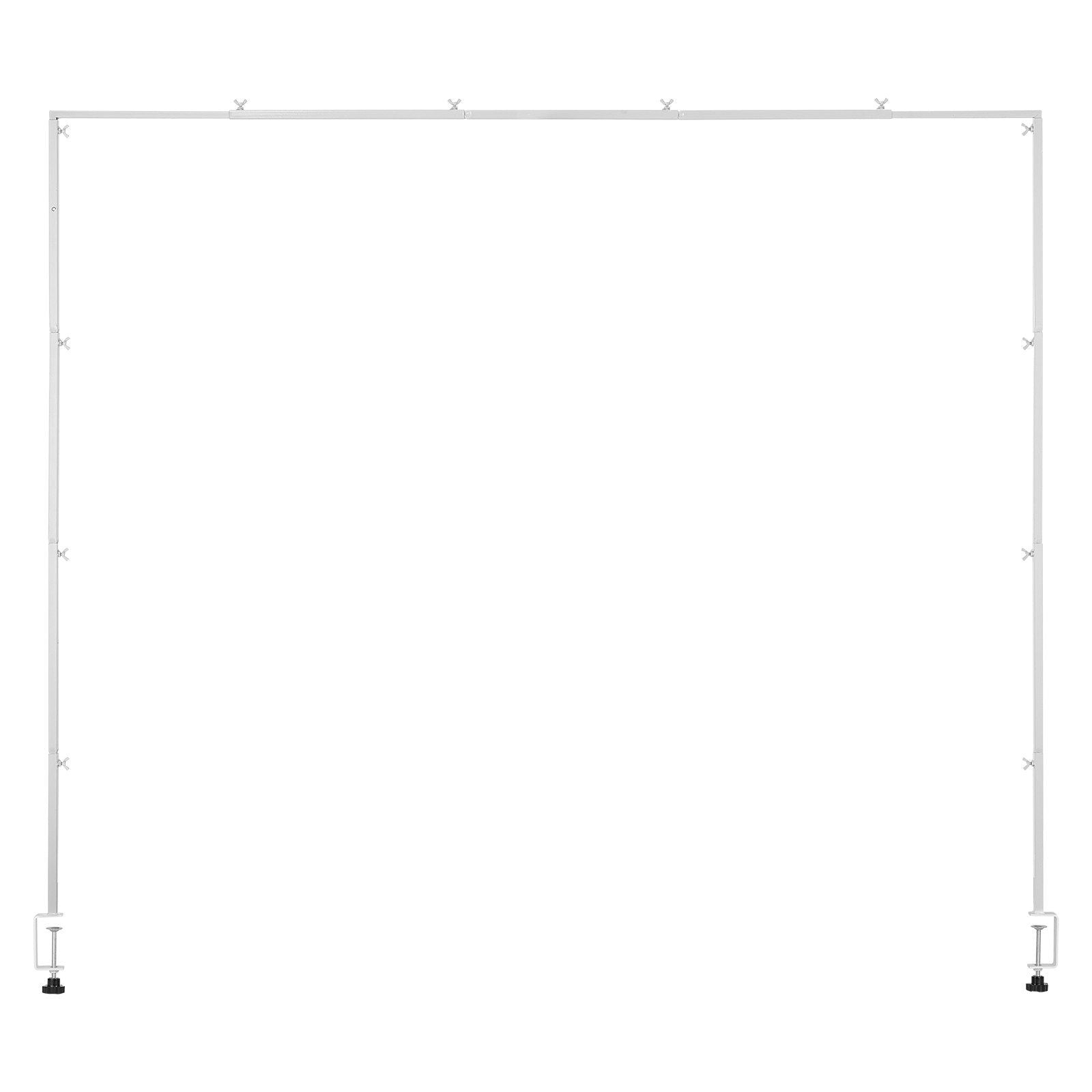 Over The Table Rod Stand with Clamps, 13"-42'' Tall & 28"-98" Length Adjustable, Metal Table Arch Stand, V952-ZSGJ1JBSBDTTIQB9L001V0