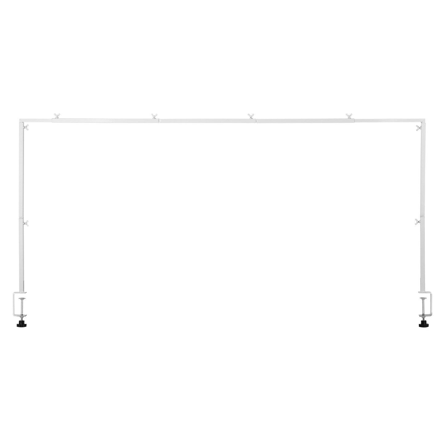 Over The Table Rod Stand with Clamps, 13"-42'' Tall & 28"-98" Length Adjustable, Metal Table Arch Stand, V952-ZSGJ1JBSBDTTIQB9L001V0