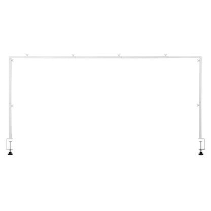Over The Table Rod Stand with Clamps, 13"-42'' Tall & 28"-98" Length Adjustable, Metal Table Arch Stand, V952-ZSGJ1JBSBDTTIQB9L001V0