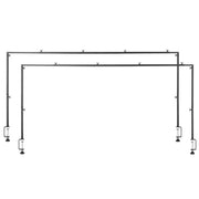 Over The Table Rod Stand with Clamps, 13"-42" Tall & 28"-98" Length Adjustable, 2 Packs Table Arch Stand, V952-ZSGJ2JHSBDTTEYQ85001V0