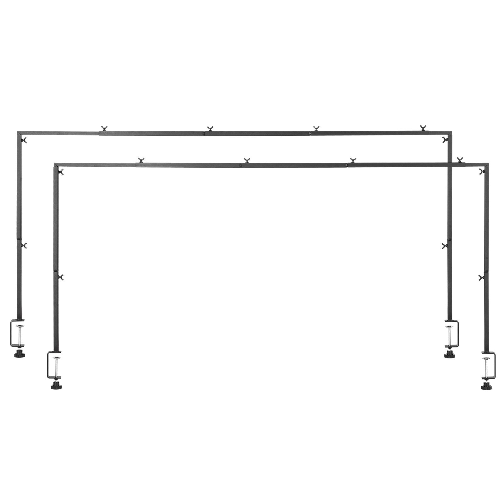 Over The Table Rod Stand with Clamps, 13"-42" Tall & 28"-98" Length Adjustable, 2 Packs Table Arch Stand, V952-ZSGJ2JHSBDTTEYQ85001V0