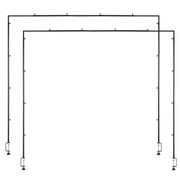 Over The Table Rod Stand with Clamps, 13"-42" Tall & 28"-98" Length Adjustable, 2 Packs Table Arch Stand, V952-ZSGJ2JHSBDTTEYQ85001V0