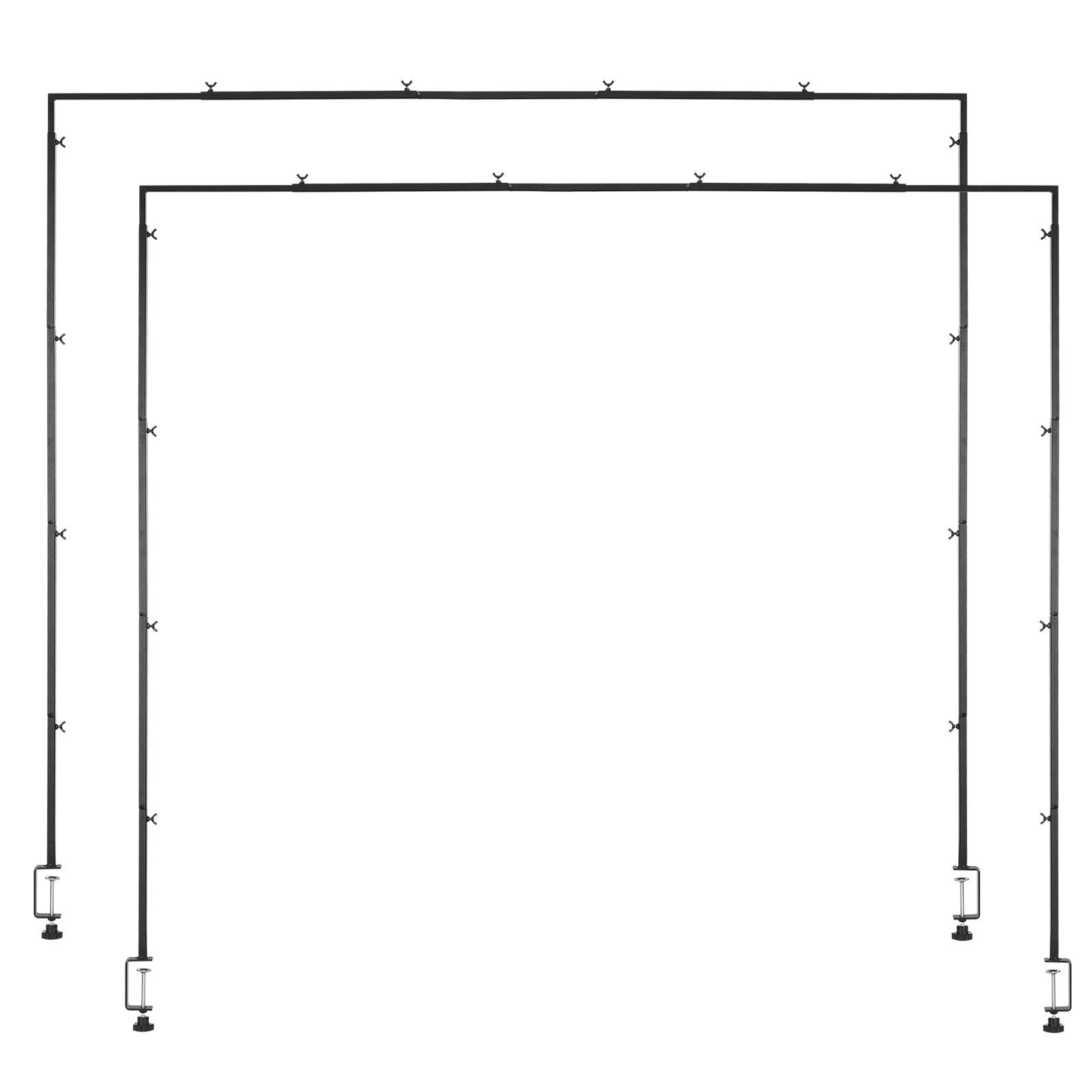 Over The Table Rod Stand with Clamps, 13"-42" Tall & 28"-98" Length Adjustable, 2 Packs Table Arch Stand, V952-ZSGJ2JHSBDTTEYQ85001V0