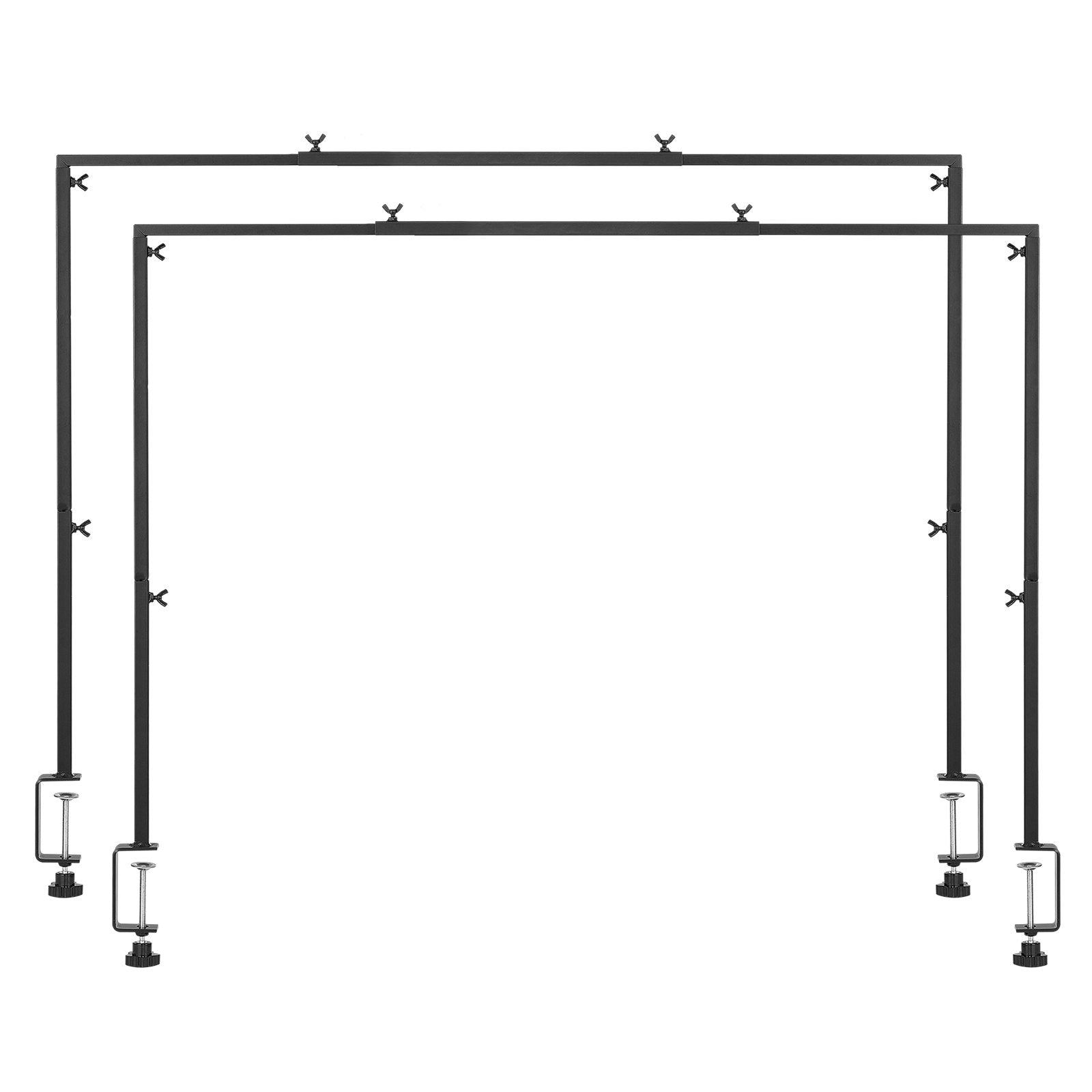 Over The Table Rod Stand with Clamps, 13"-42" Tall & 28"-98" Length Adjustable, 2 Packs Table Arch Stand, V952-ZSGJ2JHSBDTTEYQ85001V0