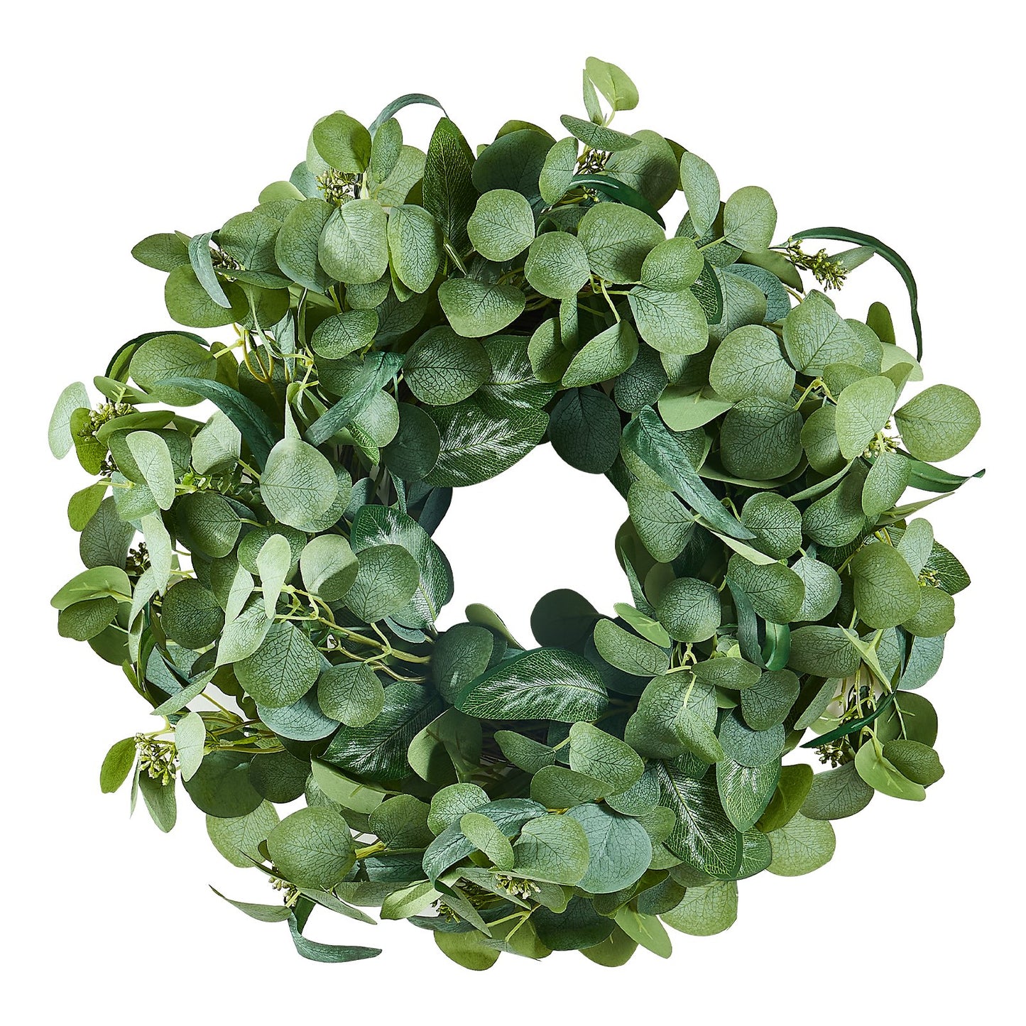 Artificial Decorative Wreath 66.04 cm Green Eucalyptus Leaves Year Round V952-ZSHHASYL26IN8WZI3V0
