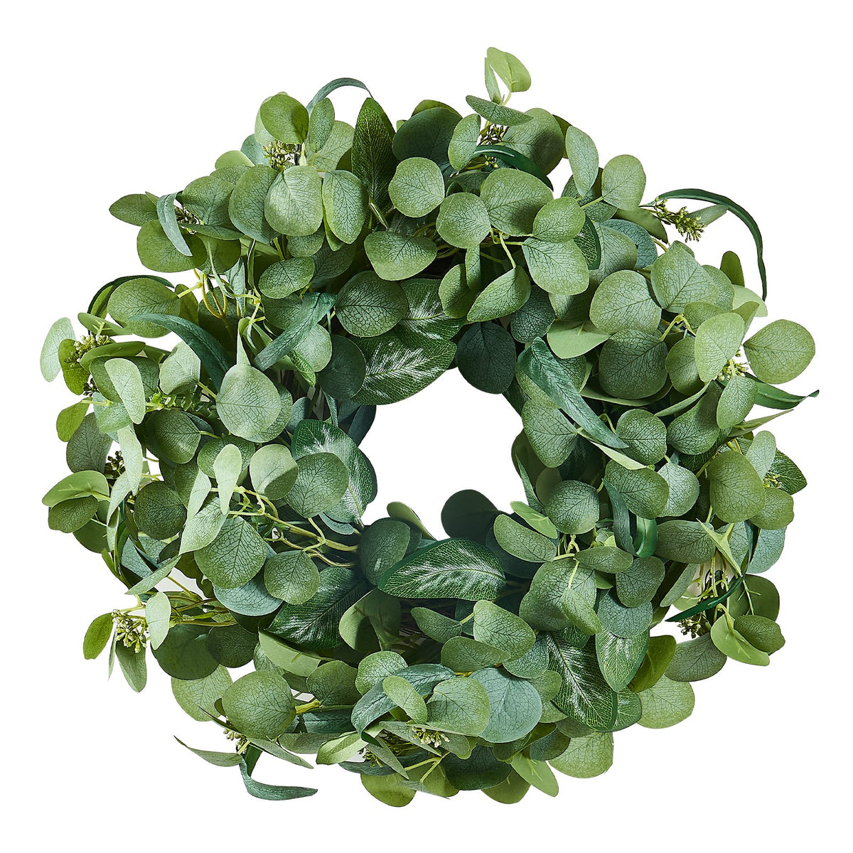 Artificial Decorative Wreath 66.04 cm Green Eucalyptus Leaves Year Round V952-ZSHHASYL26IN8WZI3V0