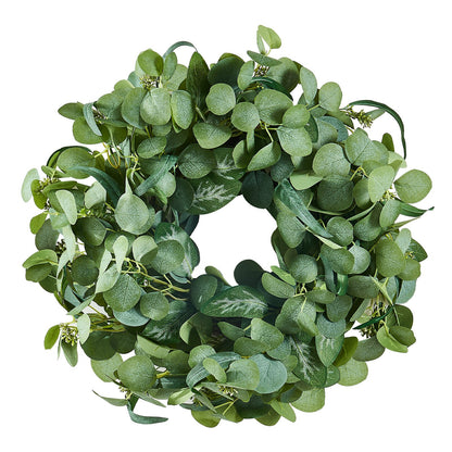 Artificial Decorative Wreath 66.04 cm Green Eucalyptus Leaves Year Round V952-ZSHHASYL26IN8WZI3V0