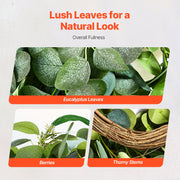Artificial Decorative Wreath 66.04 cm Green Eucalyptus Leaves Year Round V952-ZSHHASYL26IN8WZI3V0