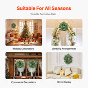 Artificial Decorative Wreath 66.04 cm Green Eucalyptus Leaves Year Round V952-ZSHHASYL26IN8WZI3V0