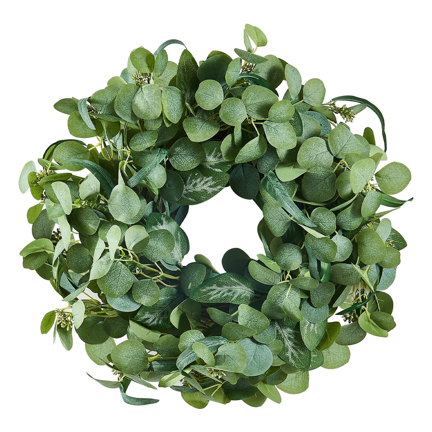 Artificial Decorative Wreath 66.04 cm Green Eucalyptus Leaves Year Round V952-ZSHHASYL26IN8WZI3V0