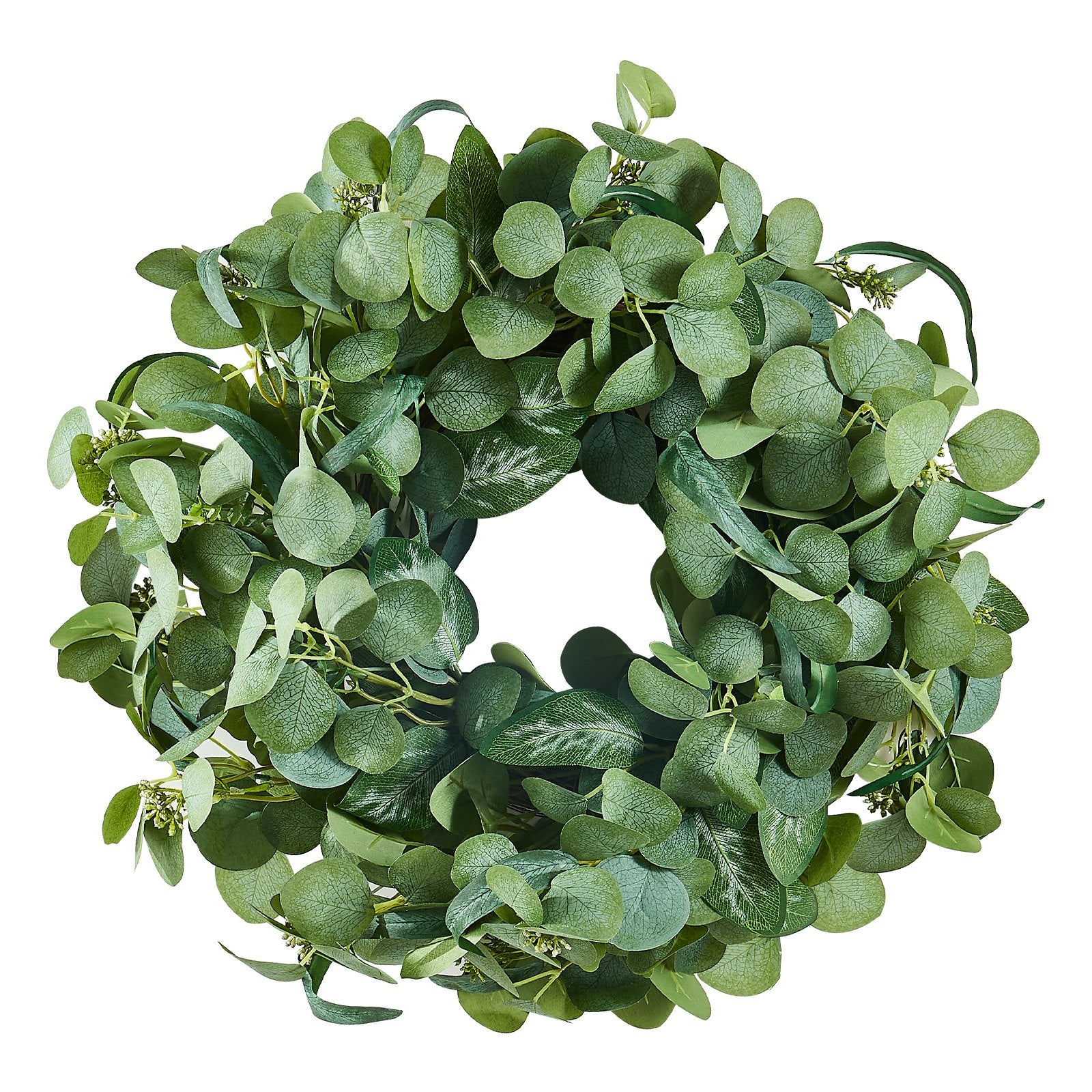 Artificial Decorative Wreath 66.04 cm Green Eucalyptus Leaves Year Round V952-ZSHHASYL26IN8WZI3V0