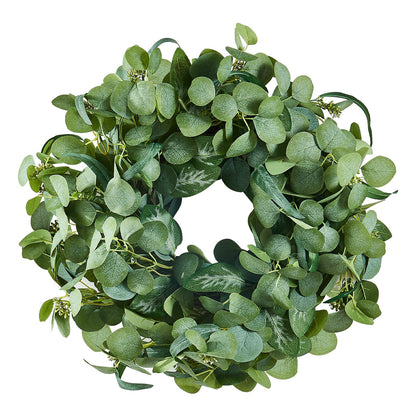 Artificial Decorative Wreath 66.04 cm Green Eucalyptus Leaves Year Round V952-ZSHHASYL26IN8WZI3V0