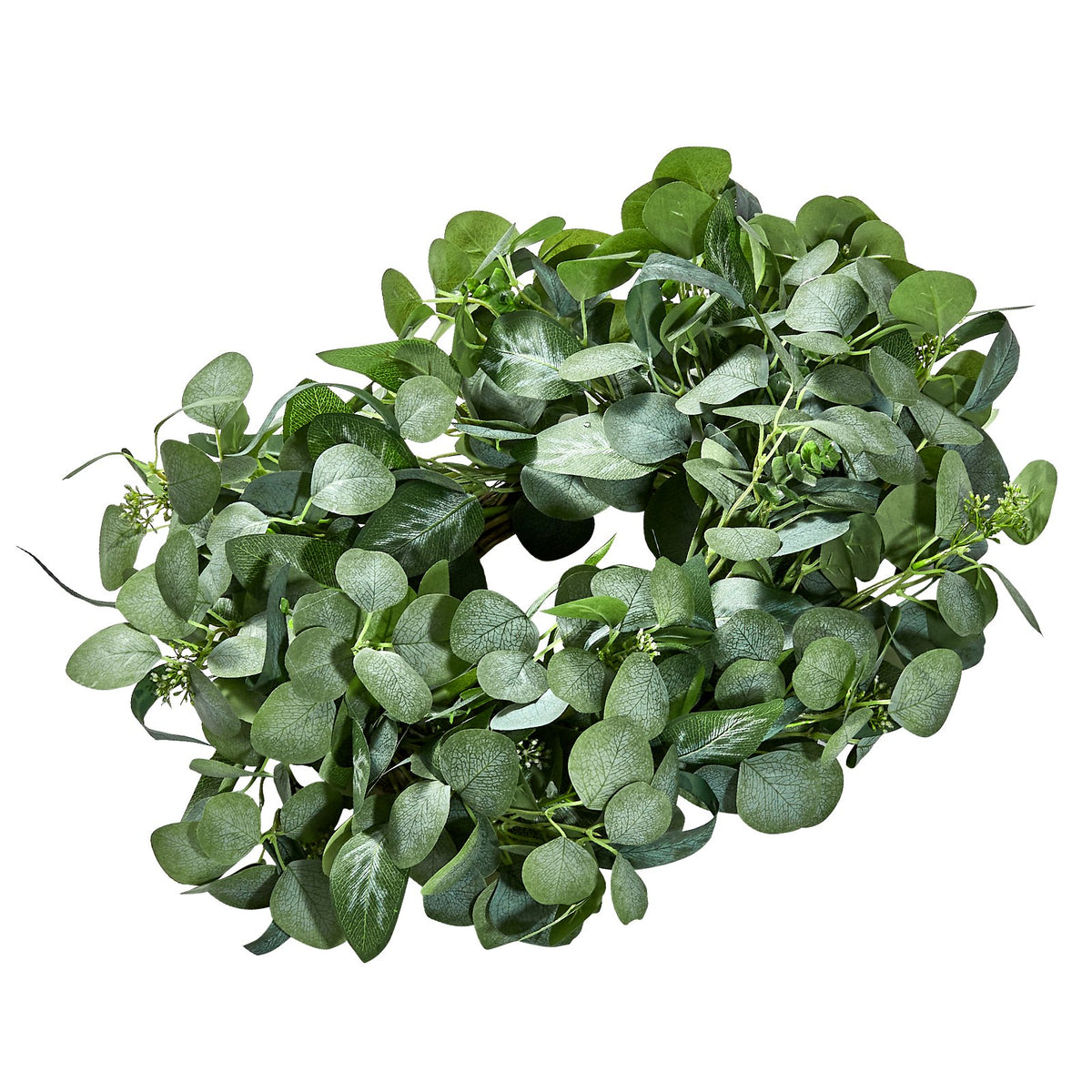 Artificial Decorative Wreath 66.04 cm Green Eucalyptus Leaves Year Round V952-ZSHHASYL26IN8WZI3V0