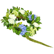 Artificial Decorative Wreath 58.42 cm Blue White Green Hydrangeas Roses V952-ZSHHXQHTMLBL4G2OKV0