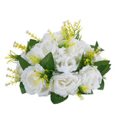 Flower Balls Arrangement Bouquet 10 PCS, 240 mm Diameter Artificial Flower Balls Wedding Rose Centerpieces, V952-ZSHQQXBS95IN2EZMO001V0