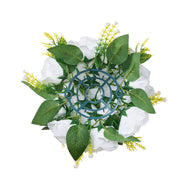Flower Balls Arrangement Bouquet 10 PCS, 240 mm Diameter Artificial Flower Balls Wedding Rose Centerpieces, V952-ZSHQQXBS95IN2EZMO001V0