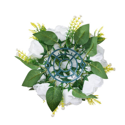 Flower Balls Arrangement Bouquet 10 PCS, 240 mm Diameter Artificial Flower Balls Wedding Rose Centerpieces, V952-ZSHQQXBS95IN2EZMO001V0