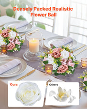 Flower Ball Arrangement Bouquet 10PCS, 240 mm Diameter Artificial Flower Balls Wedding Table Centerpieces, V952-ZSHQQXFSBS95V2MBJ001V0