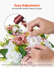 Flower Ball Arrangement Bouquet 10PCS, 240 mm Diameter Artificial Flower Balls Wedding Table Centerpieces, V952-ZSHQQXFSBS95V2MBJ001V0
