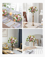 Flower Ball Arrangement Bouquet 10PCS, 240 mm Diameter Artificial Flower Balls Wedding Table Centerpieces, V952-ZSHQQXFSBS95V2MBJ001V0