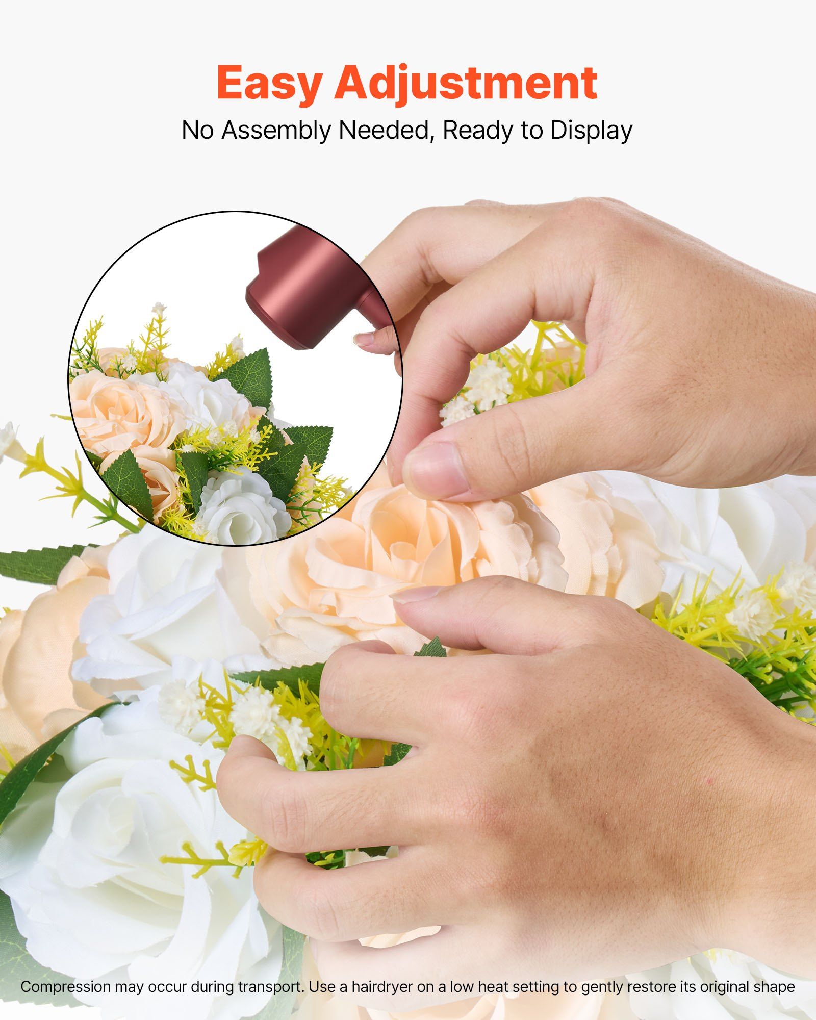 Flower Ball Arrangement Bouquet 10 PCS, 240 mm Diameter Artificial Flower Balls Wedding Table Centerpieces, V952-ZSHQQXXBSBS9XFFOK001V0