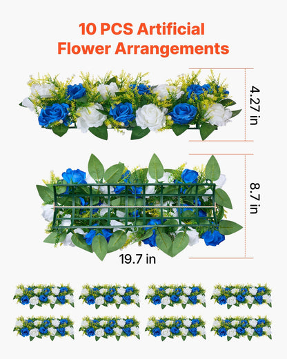 Flower Ball Arrangement Bouquet 10 PCS, 500 x 220 mm Artificial Flower Balls Wedding Table Centerpieces, Faux V952-ZSHQTXLSBS190GWMF001V0