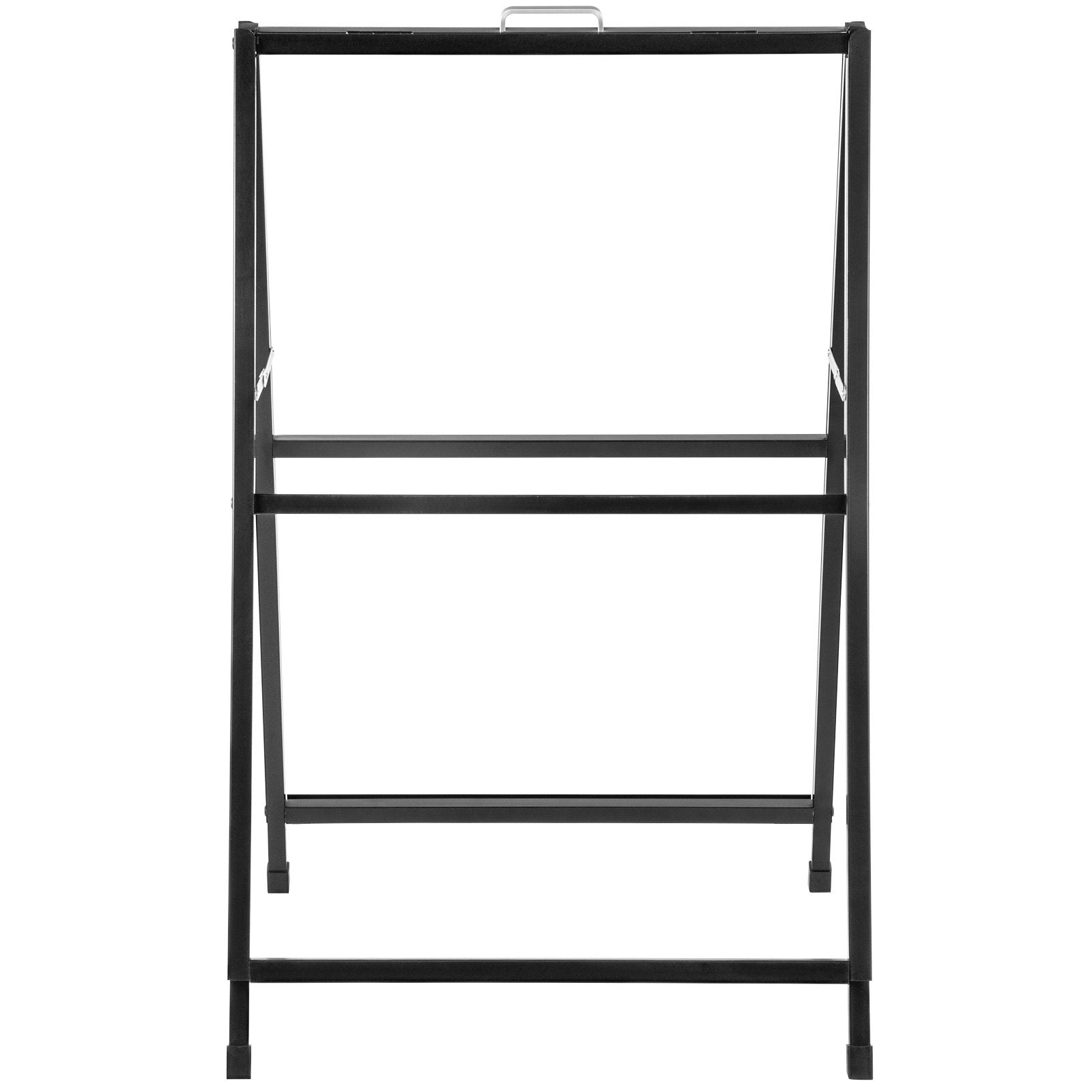 A-Frame Sidewalk Sign 24"x36" Sidewalk Signs for Businesses Black Coated Steel Metal A-Frame Sign Slide-in V952-ZSJCRSTHBJ2436YC1V0