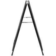 A-Frame Sidewalk Sign 24"x36" Sidewalk Signs for Businesses Black Coated Steel Metal A-Frame Sign Slide-in V952-ZSJCRSTHBJ2436YC1V0