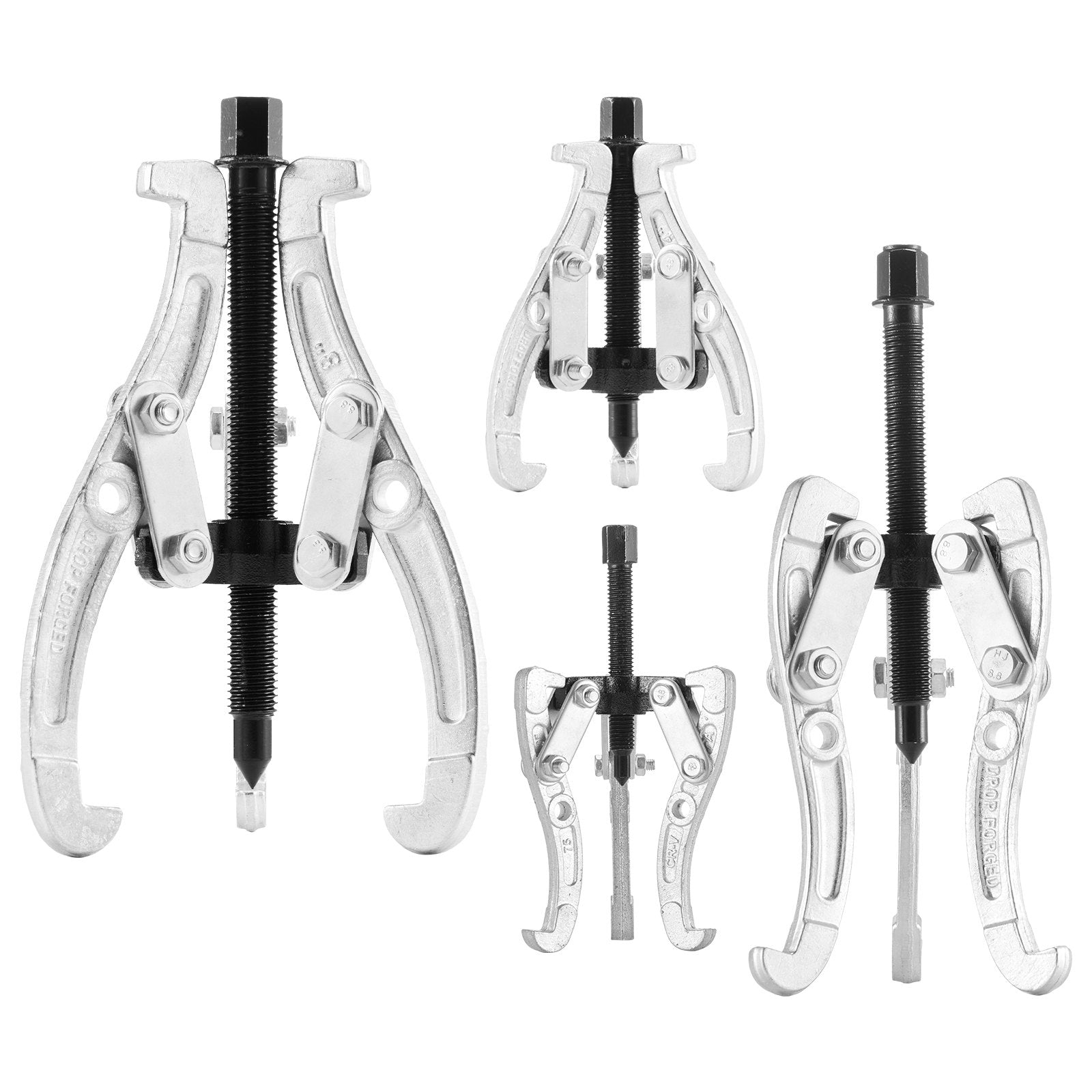 Gear Puller Set, 76.2 mm/101.6 mm/152.4 mm/203.2 mm 3 Jaw Bearing Puller with Reversible Jaws, 2 Jaw/3 Jaw V952-ZSLBQ3468INCY2G2C001V0