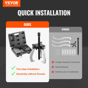 Gear Puller Set, 3" and 7" Puller Kit, 3 Jaw Gear Bearing Flywheel Pulley Removal Tool, 2 or 3 Reversible V952-ZSLMJ237INCH3C9JFV0