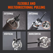Gear Puller Set, 3" and 7" Puller Kit, 3 Jaw Gear Bearing Flywheel Pulley Removal Tool, 2 or 3 Reversible V952-ZSLMJ237INCH3C9JFV0