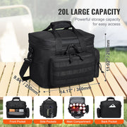 Cooler Bag 20L Insulated Lunch Bag Molle Design & Removable Storage Bags V952-ZSLZBHS20L00GPOTNV0