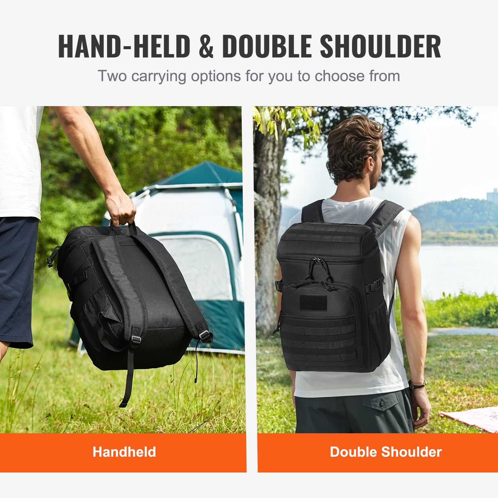 Cooler Bag 25L Insulated Lunch Bag Molle Design & Removable Storage Bags V952-ZSLZBHS25L00QA5GFV0