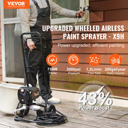 Stand Airless Paint Sprayer, 750W 3000PSI High Efficiency Electric Airless Sprayer With Cart, Fine And Even V952-ZSSGYWQPTJLS5NCXMV3