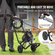 Stand Airless Paint Sprayer, 750W 3000PSI High Efficiency Electric Airless Sprayer With Cart, Fine And Even V952-ZSSGYWQPTJLS5NCXMV3