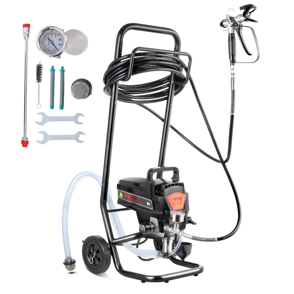 Stand Airless Paint Sprayer, 950W 3000PSI High Efficiency Electric Airless Sprayer With Cart, Fine And Even V952-ZSSGYWQPTJLSXA6A7V3