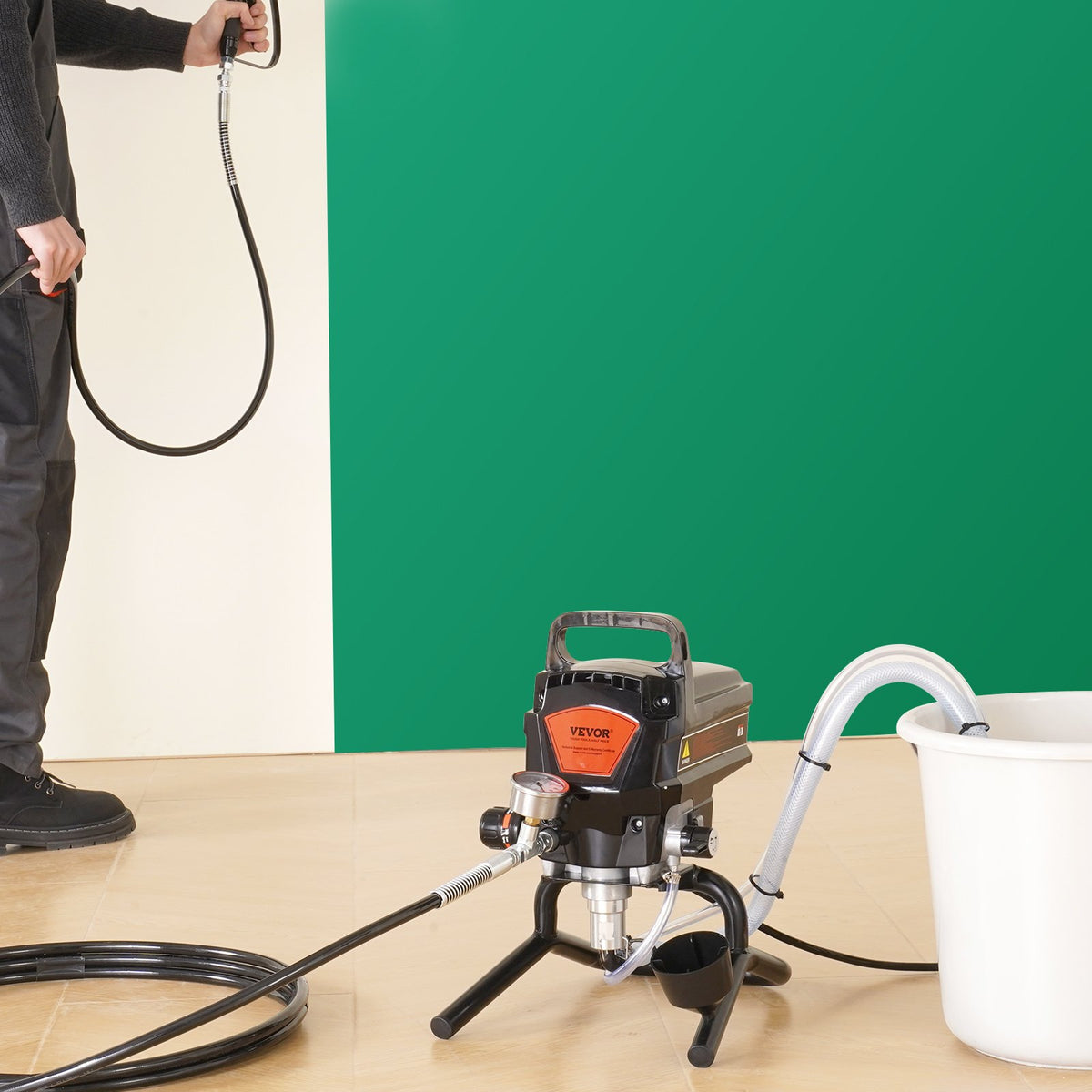 Stand Airless Paint Sprayer, 950W 3000PSI High Efficiency Electric Airless Sprayer, Fine And Even Painting V952-ZSSGYWQPTJSTBSF3UV3