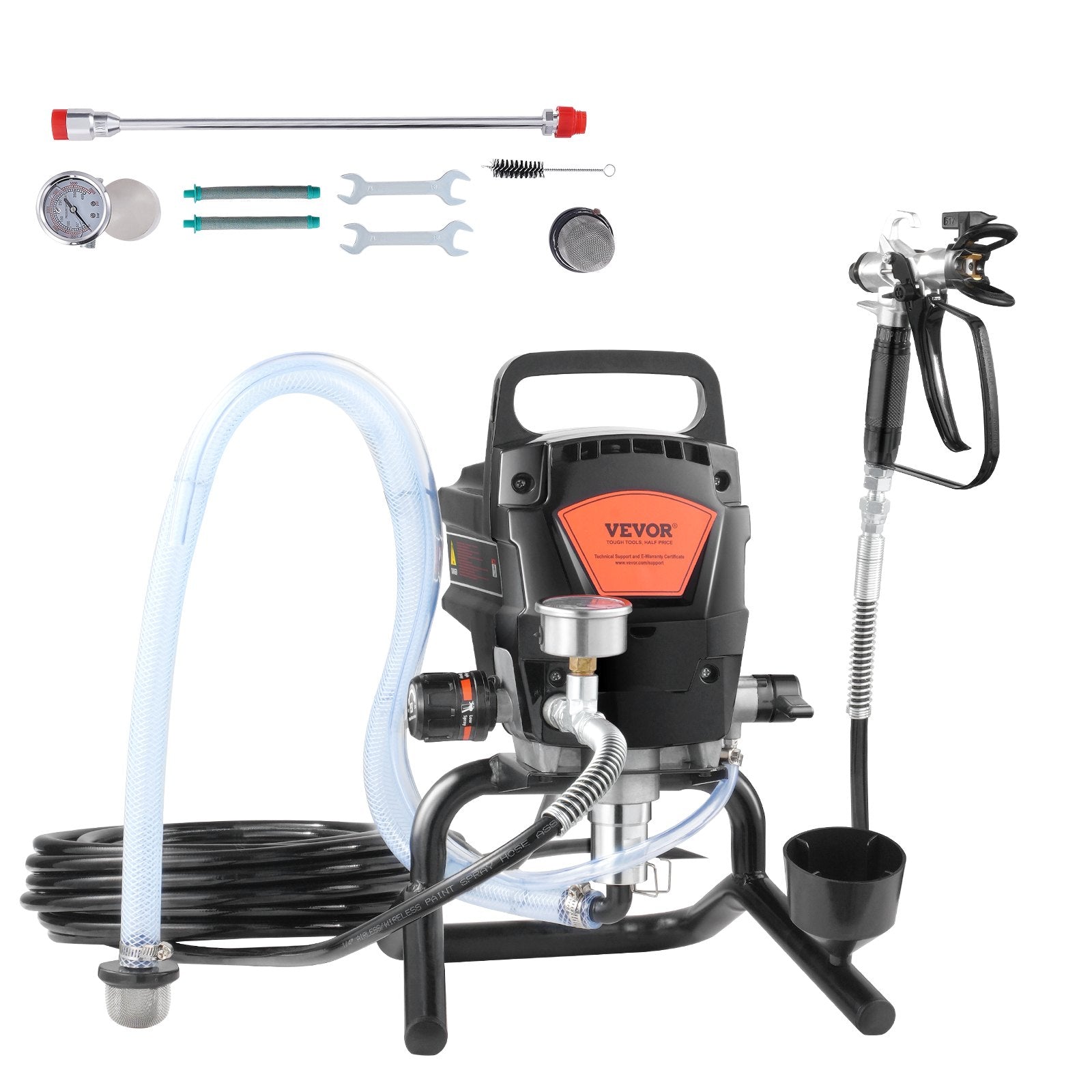 Stand Airless Paint Sprayer, 950W 3000PSI High Efficiency Electric Airless Sprayer, Fine And Even Painting V952-ZSSGYWQPTJSTBSF3UV3