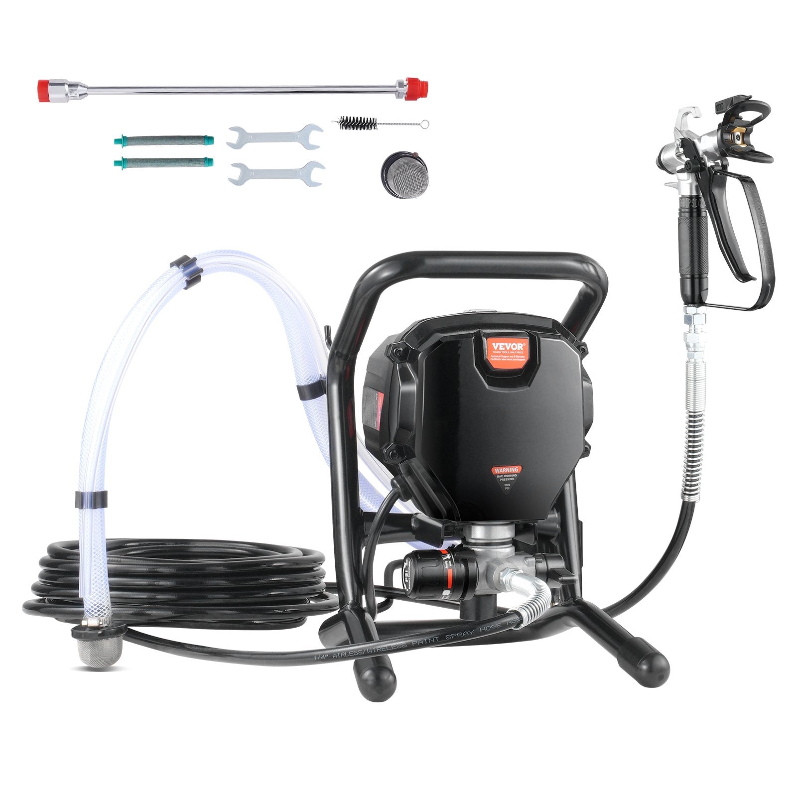 Stand Airless Paint Sprayer, 750W 3000PSI High Efficiency Electric Airless Sprayer, Fine And Even Painting V952-ZSSGYWQPTJSTG5EK3V3