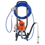 Stand Airless Paint Sprayer, 1500W, 3300PSI High Pressure Airless Sprayer with Cart, Cleaning Brush, Hose, V952-ZSSPTJ1500W0LMIA4001V3