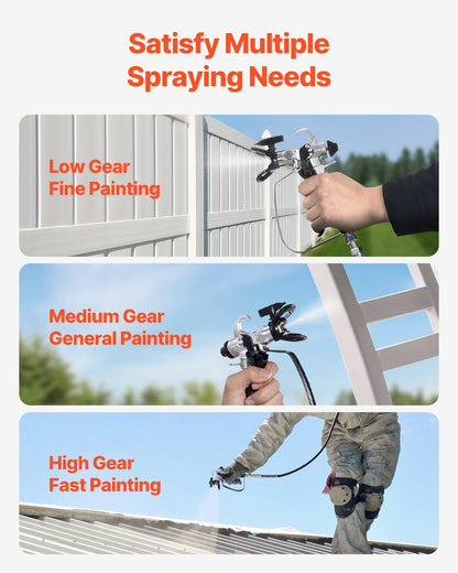 Stand Airless Paint Sprayer, 650W High Efficiency Airless Sprayer, 3000PSI Electric Paint Sprayer Machine V952-ZSSPTJ650W02IF8RLV3