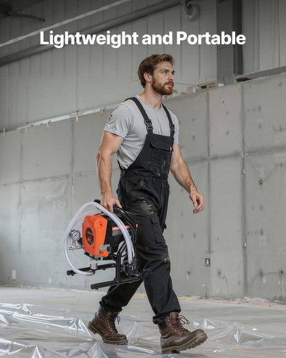 Stand Airless Paint Sprayer, 900W, 3300PSI High Pressure Airless Sprayer, Cleaning Brush, Hose, Extension V952-ZSSPTJ900W04SUV3O001V3
