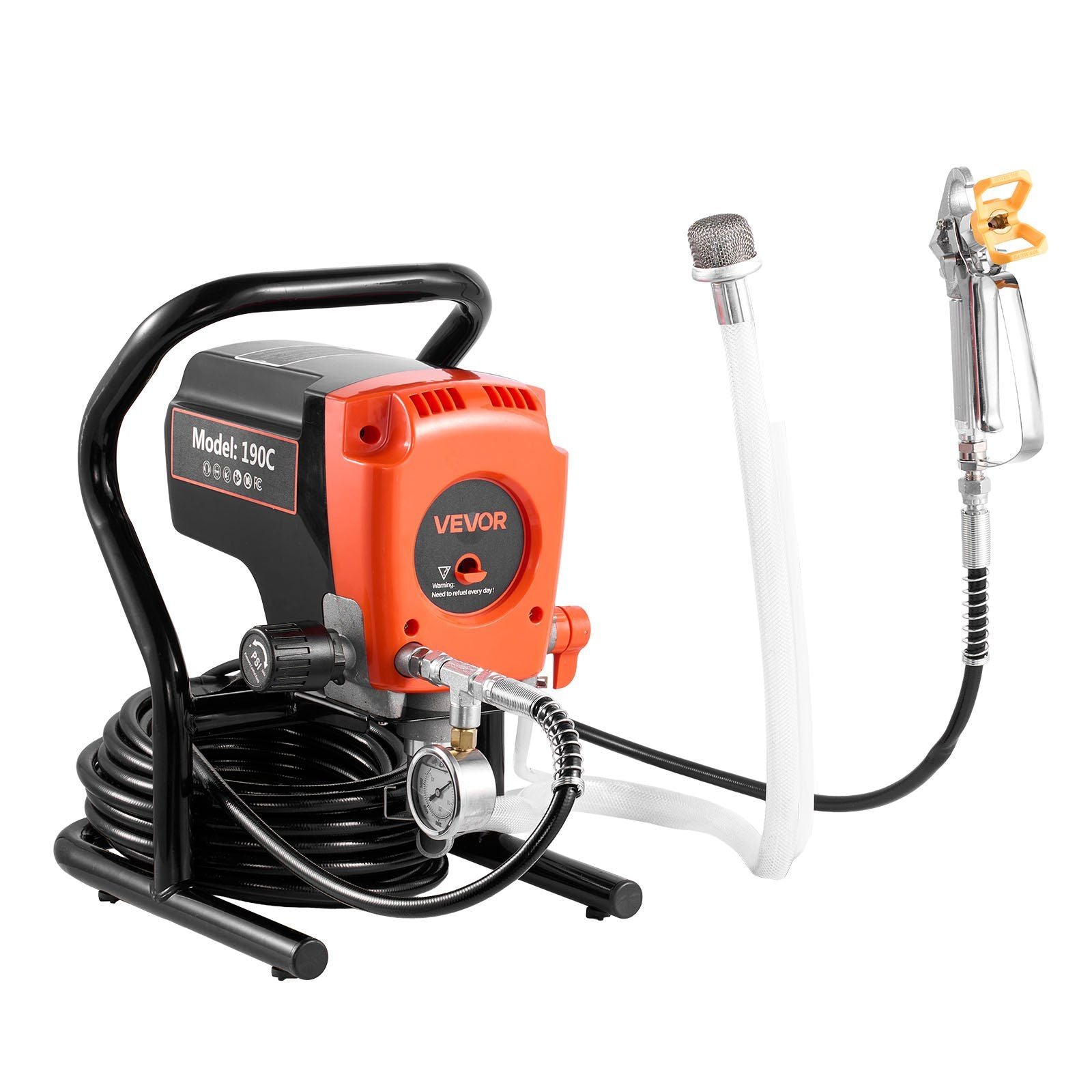 Stand Airless Paint Sprayer, 900W, 3300PSI High Pressure Airless Sprayer, Cleaning Brush, Hose, Extension V952-ZSSPTJ900W04SUV3O001V3