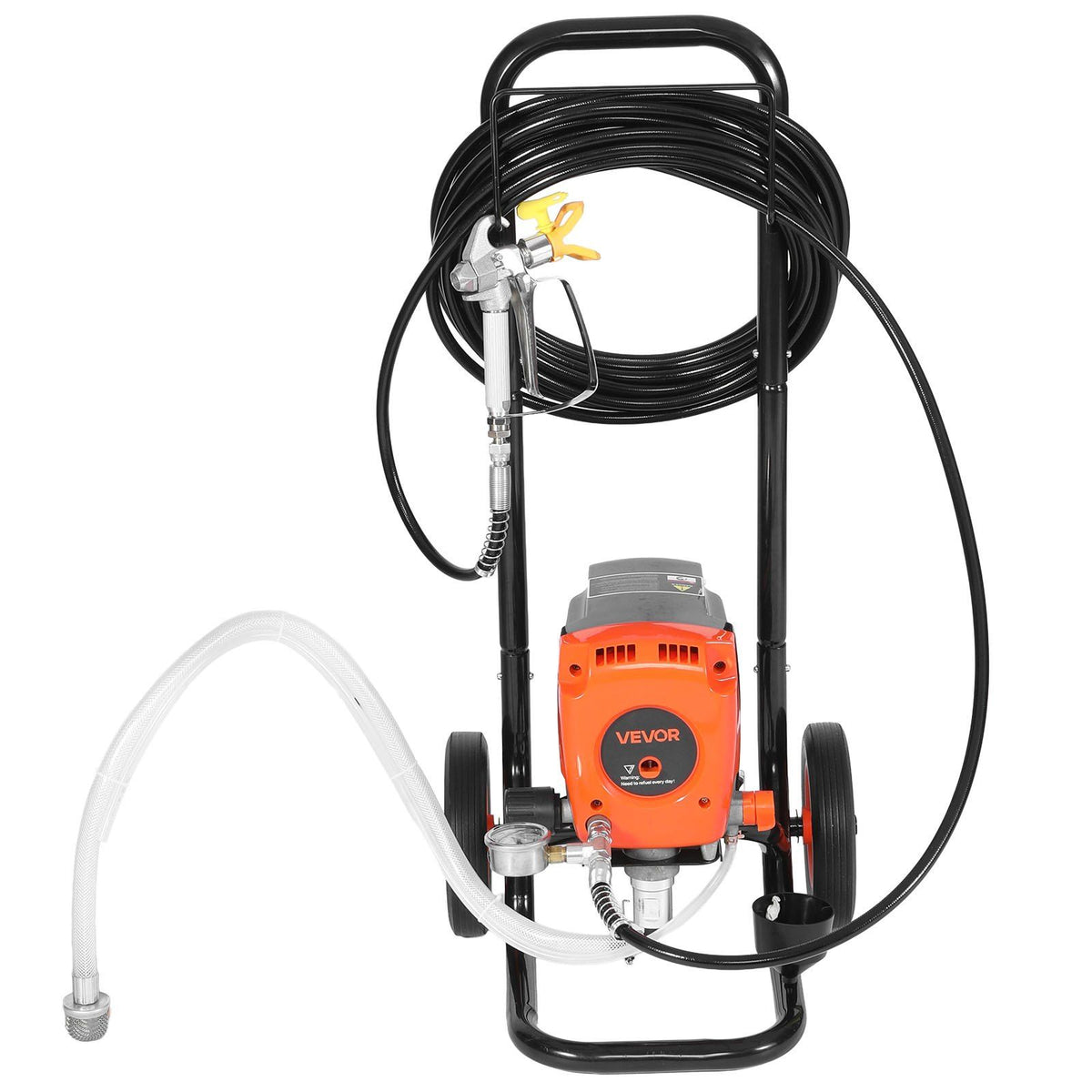 Stand Airless Paint Sprayer, 950W, 3300PSI High Pressure Airless Sprayer with Cart, Cleaning Brush, Hose, V952-ZSSPTJ900W04UXQUL001V3