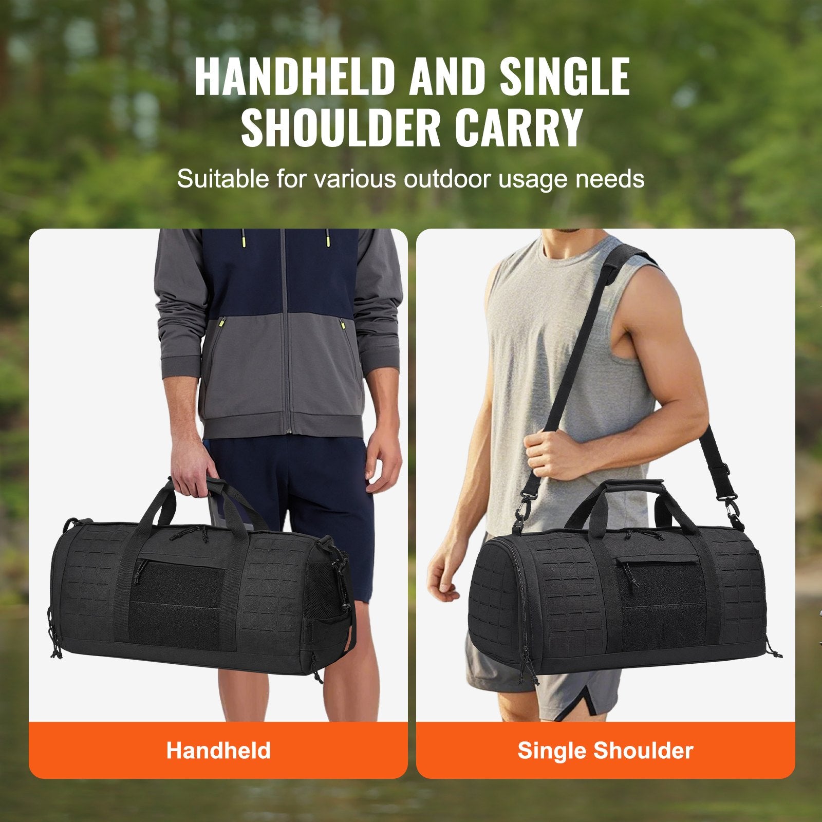 Tactical Duffle Bag 45L Gym Bag Duffle Molle Design & Shoe Compartment V952-ZSXLDHS45L00R8KMZV0