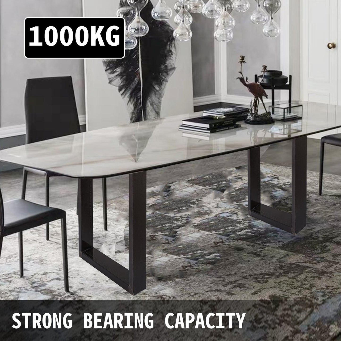 72 x 60 cm Dining Table Legs Office Table Legs Set of 2 Steel Table Legs Computer Desk Legs Steel Bench Legs V952-ZT600X720MM000001V0