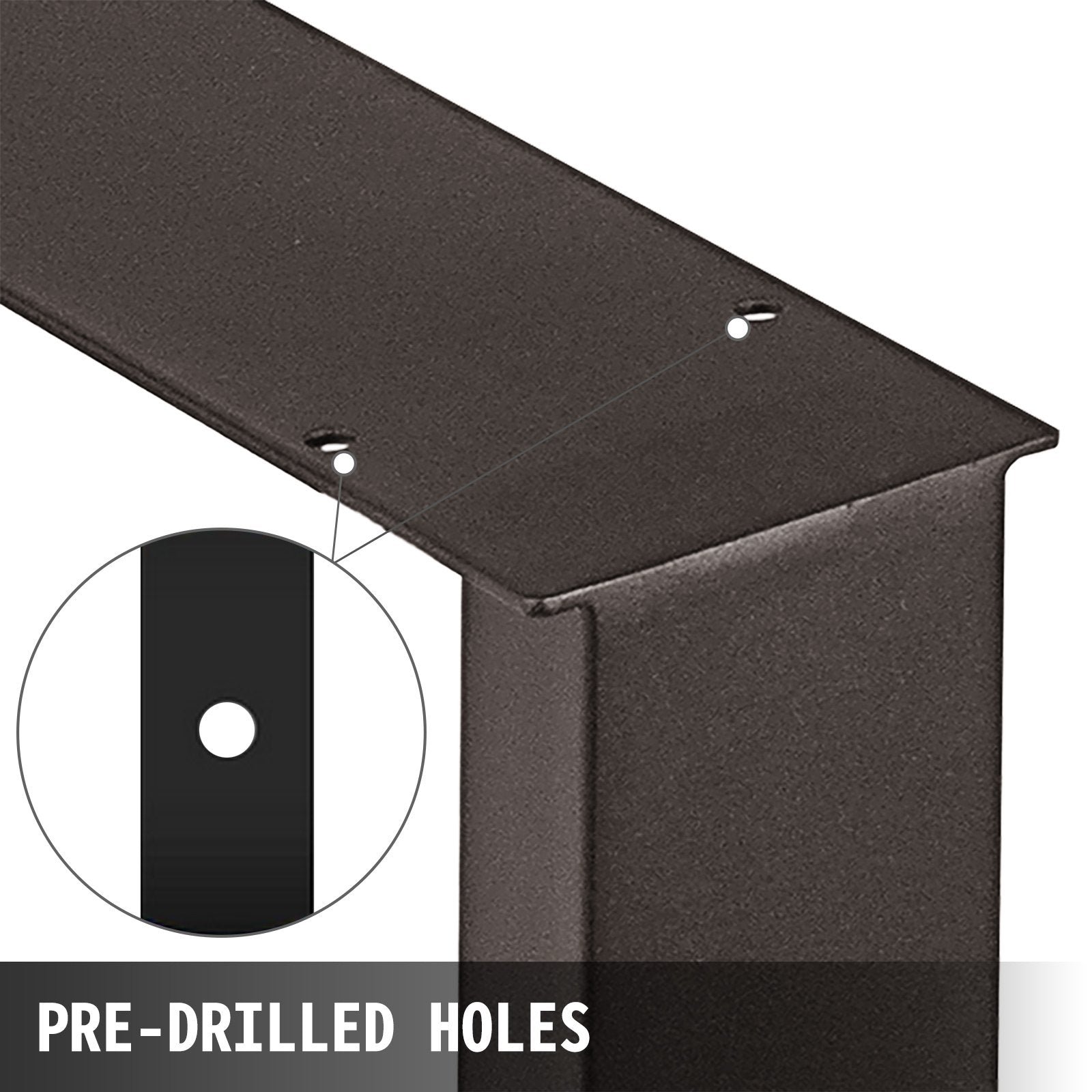 72 x 60 cm Dining Table Legs Office Table Legs Set of 2 Steel Table Legs Computer Desk Legs Steel Bench Legs V952-ZT600X720MM000001V0